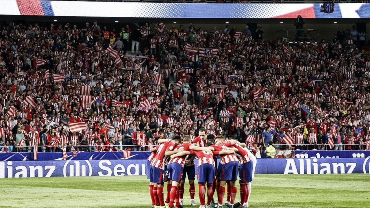 Primer partido disputado en el estadio Wanda Metropolitano, entre Atlético de Madrid y Málaga.
