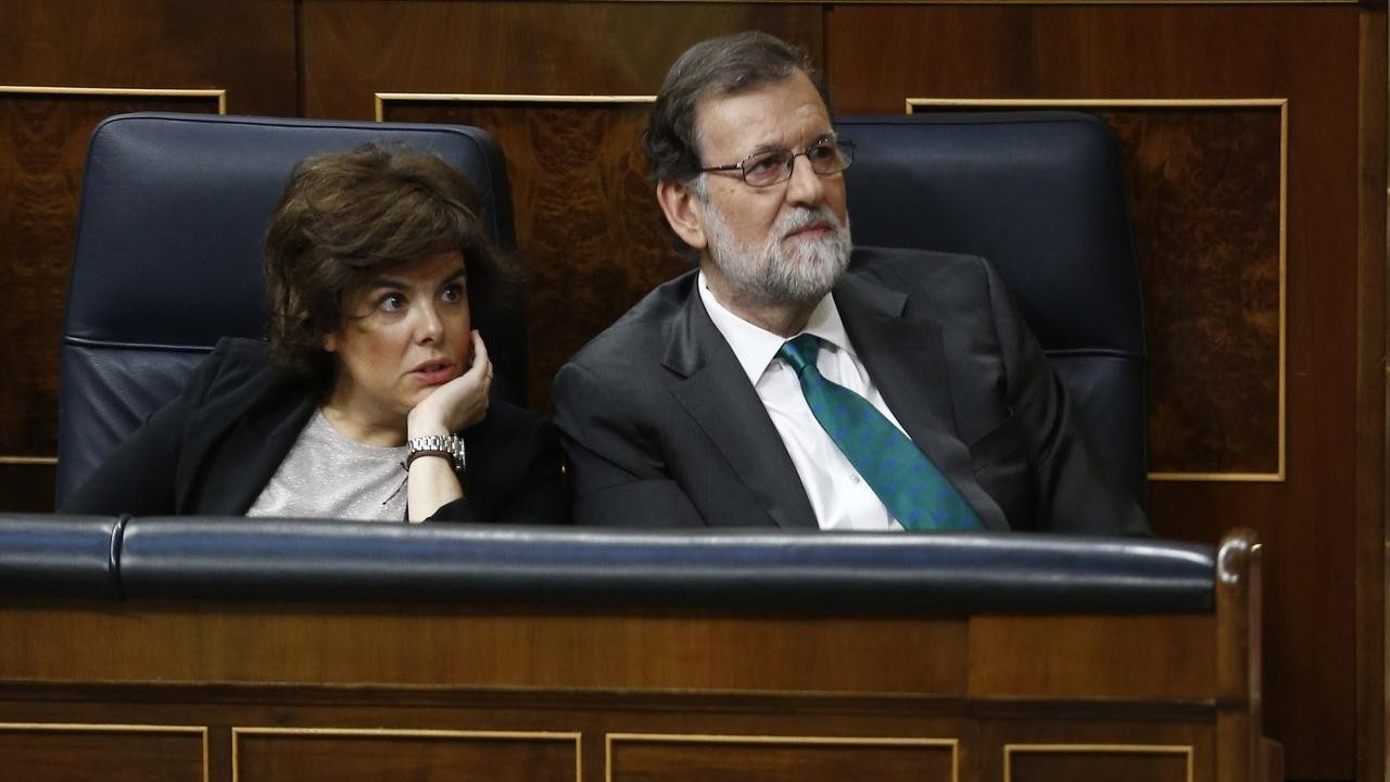 Rajoy durante la moción de censura