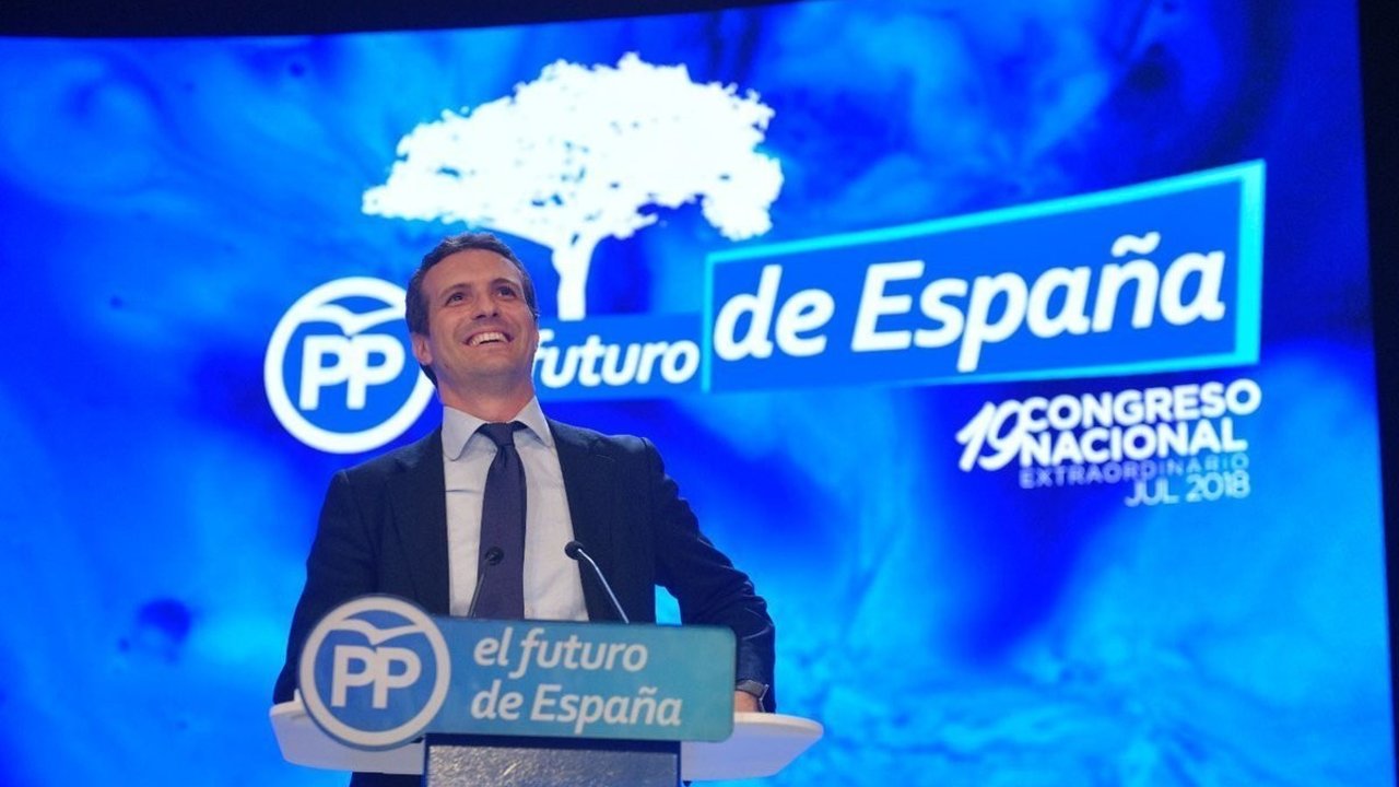 Pablo Casado, en el Congreso Nacional Extraordinario del PP.