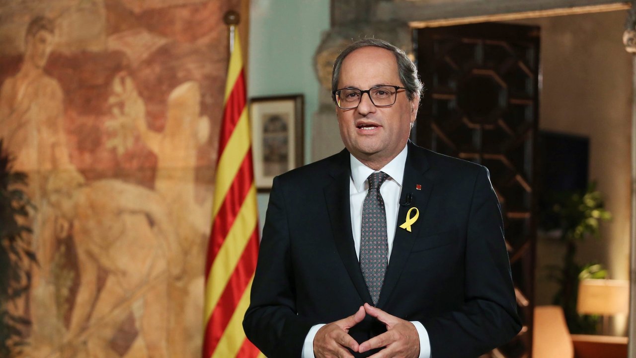 Quim Torra, presidente de la Generalitat de Cataluña.