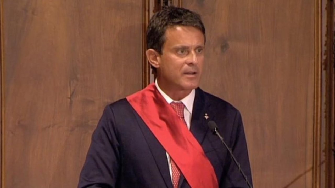 Manuel Valls, en la constitución del Ayuntamiento de Barcelona.