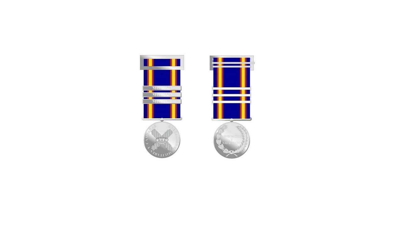 Diseño de la Medalla de Campaña.