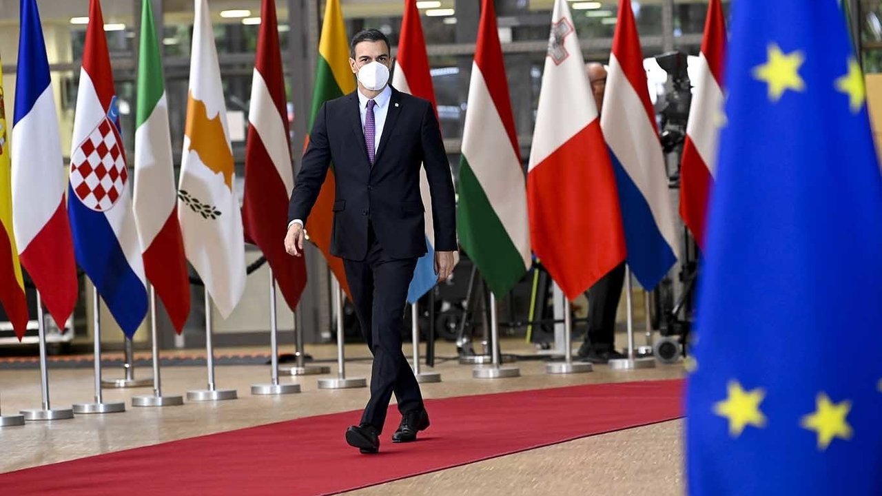 Pedro Sánchez llega al Consejo Europeo Extraordinario del 24 de mayo