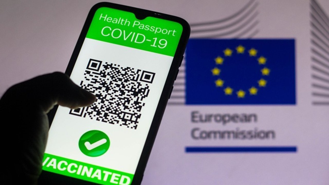 Pasaporte Covid. Recreación proporcionada por la UE