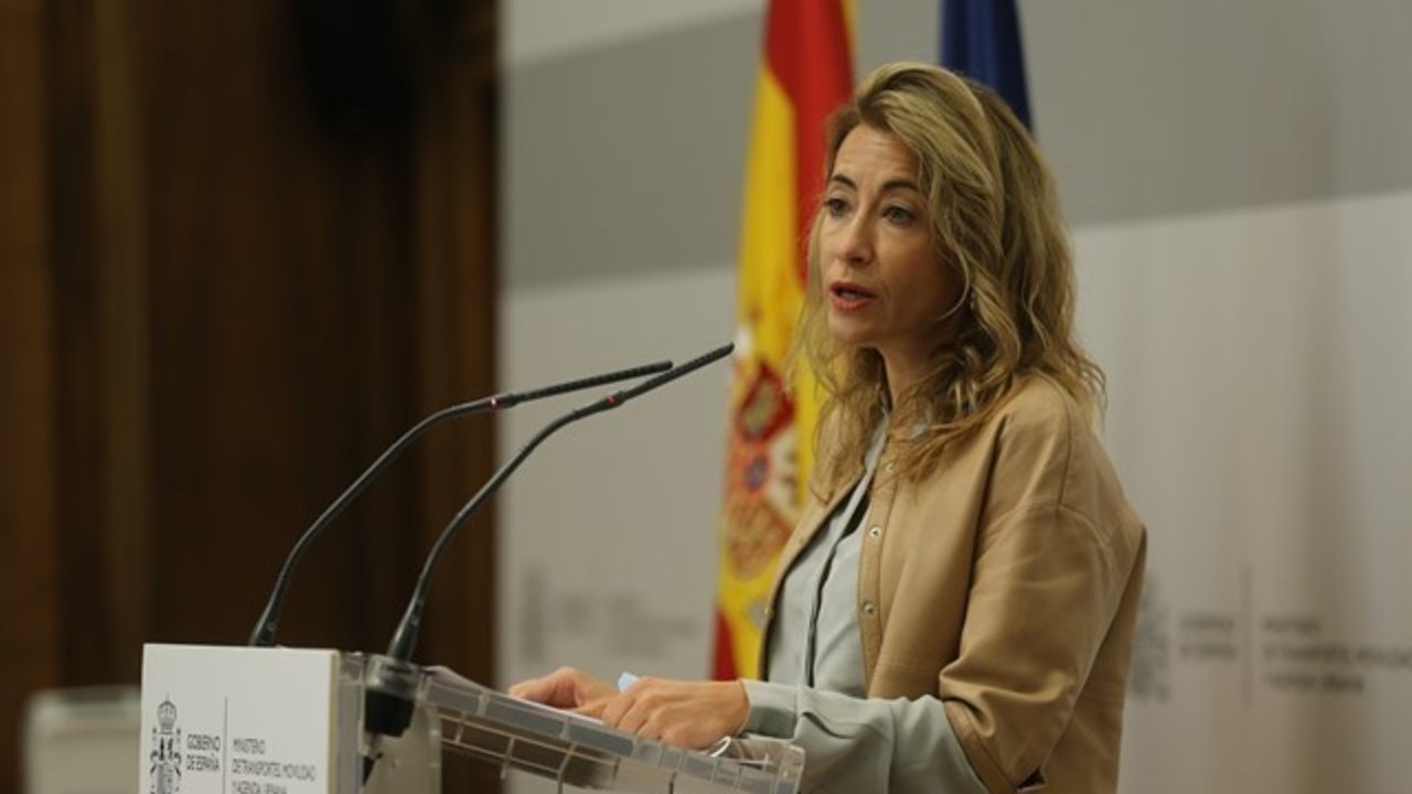 La ministra de Transportes, Movilidad y Agenda Urbana, Raquel Sánchez