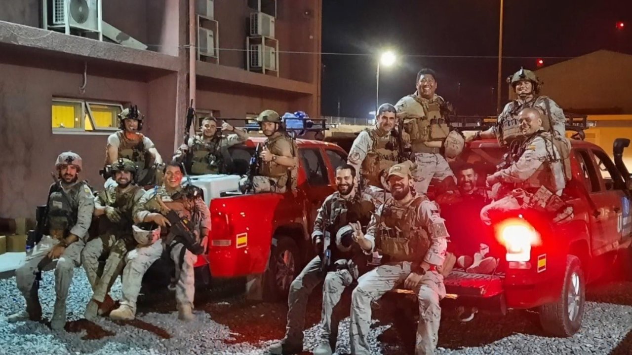 Militares españoles en la evacuación de Kabul.