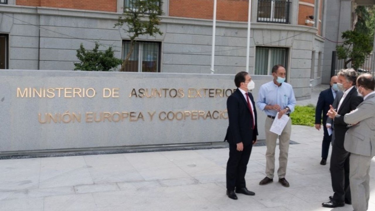 José Manuel Albares, en la nueva sede del Ministerio de Asuntos Exteriores.