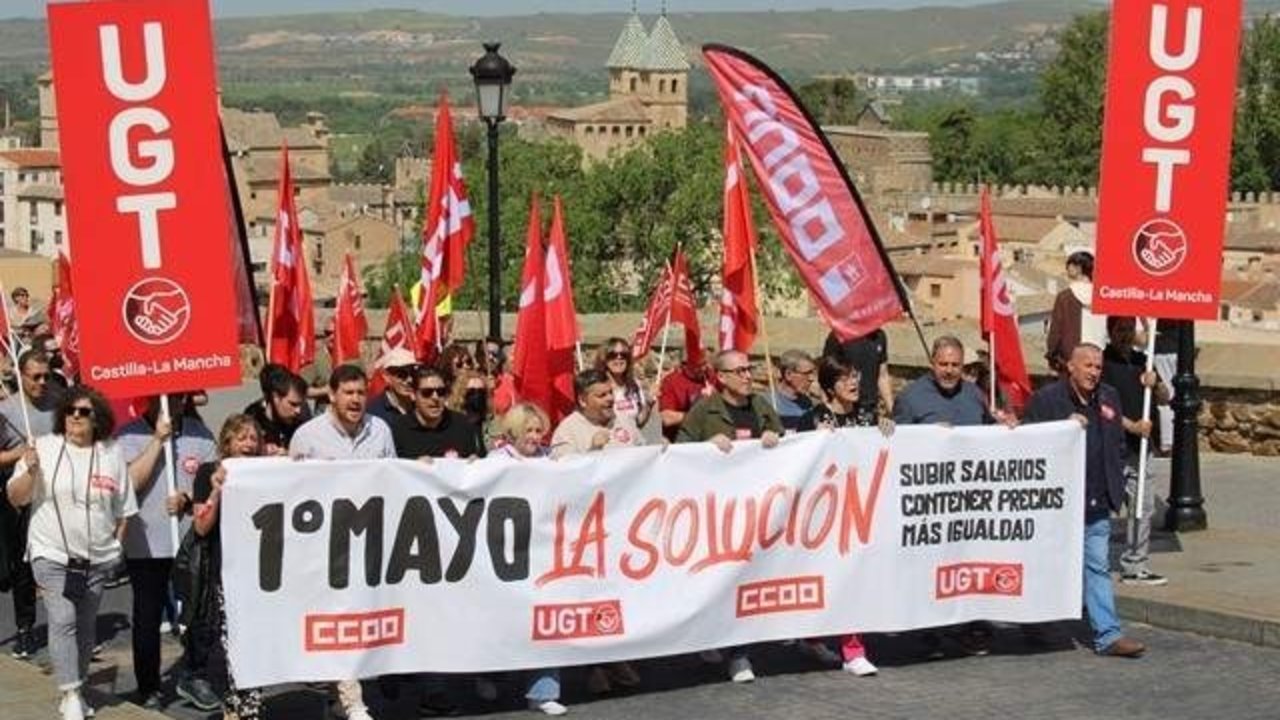 Manifestación del 1 de Mayo en Toledo.