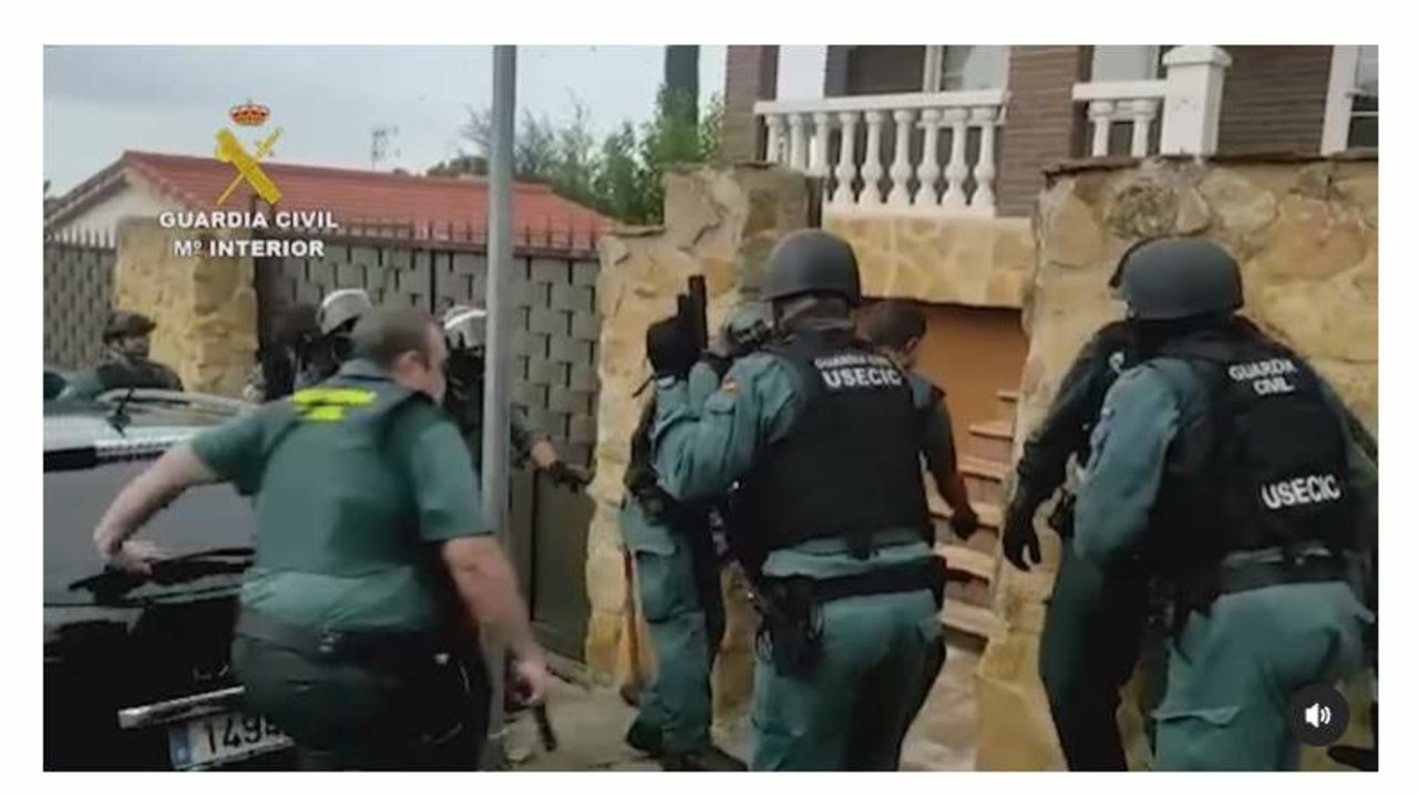 Asalto de la Guardia Civil en Guadalajara.