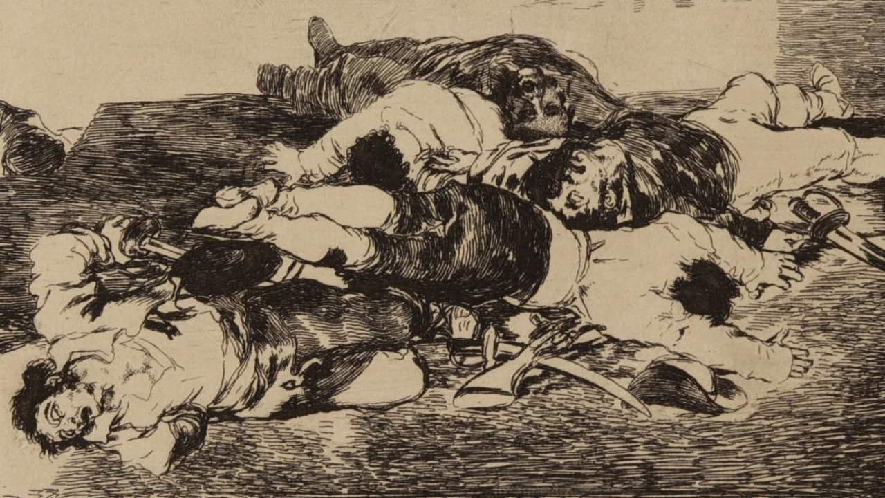 Uno de los grabados de Goya de la serie 'Desastres de la guerra'.