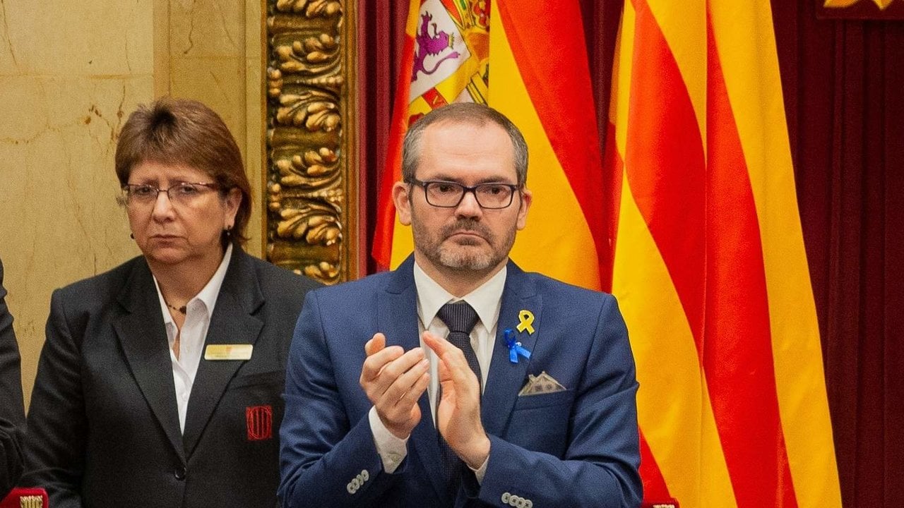 Josep Costa, durante un pleno del Parlament de Cataluña (Foto: David Zorrakino / Europa Press).