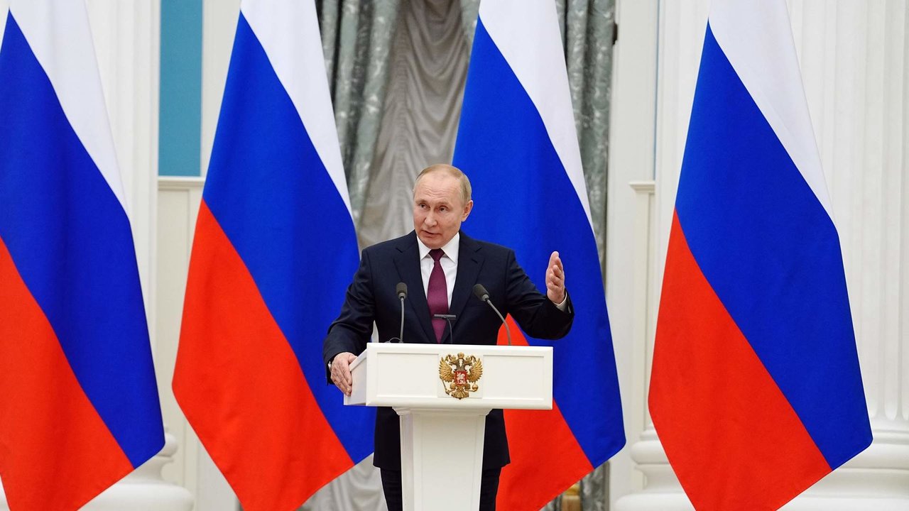 El presidente de Rusia, Vladimir Putin, en una foto de febrero de 2022.