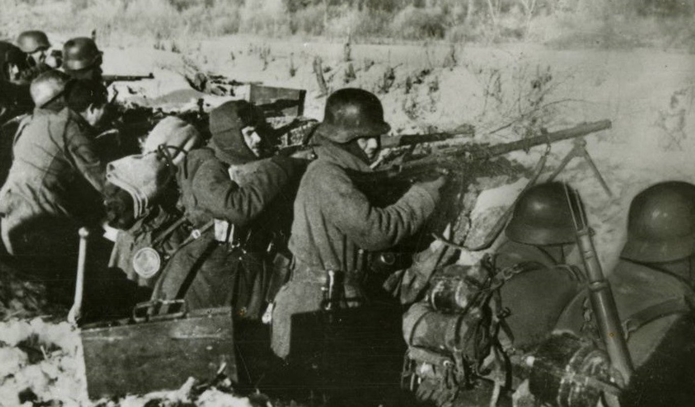 Soldados españoles de la División Azul.