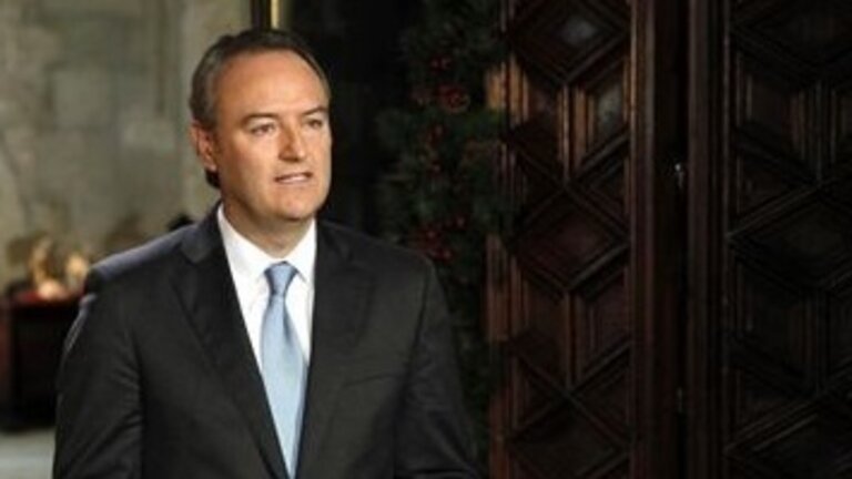 Alberto Fabra, durante el acto.