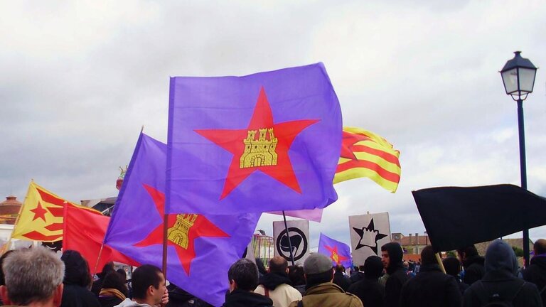 Acto de homenaje a los comuneros en Villalar por Izquierda Castellana.