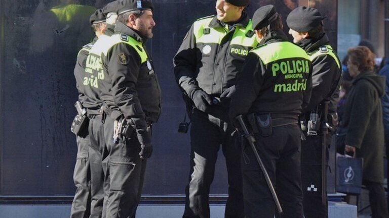 Agentes de la Polic&iacute;a Municipal de Madrid.