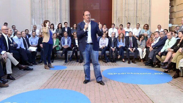 Pedro Antonio S&aacute;nchez, candidato del PP a la presidencia de la Regi&oacute;n de Murcia.