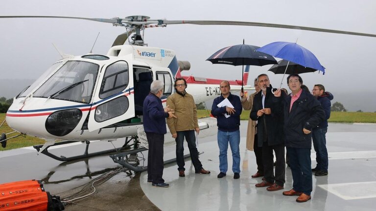 Helic&oacute;ptero antiincendios de la Xunta de Galicia.