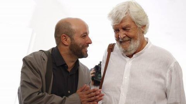 Luis Villares, candidato de En Marea, con Xos&eacute; Manuel Beiras (Anova).