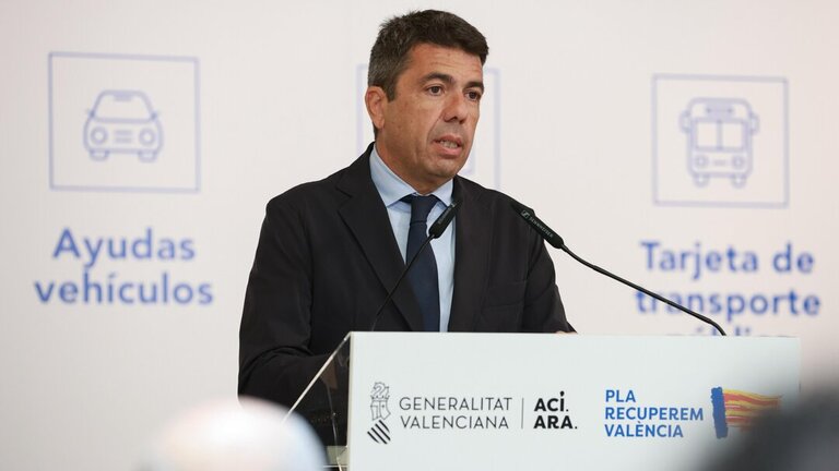 El presidente de la Generalitat, 
Carlos Maz&oacute;n. (Foto: Gobierno de Valencia)