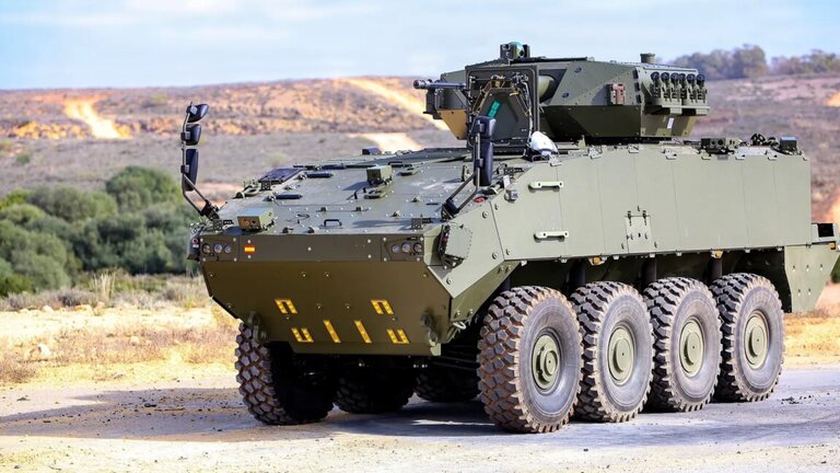 Prototipo del Veh&iacute;culo de Combate sobre Ruedas (VCR) 8x8.