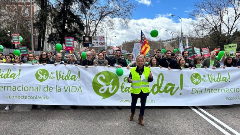 Marcha S&iacute; a la Vida en Madrid.