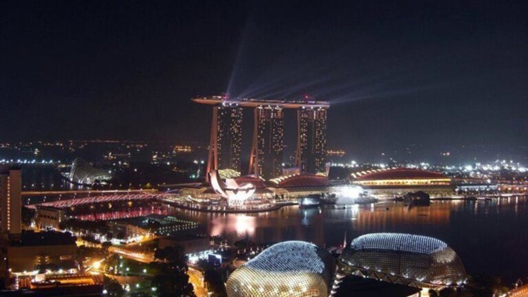 Complejo Marina Bay Sands de Singapur.