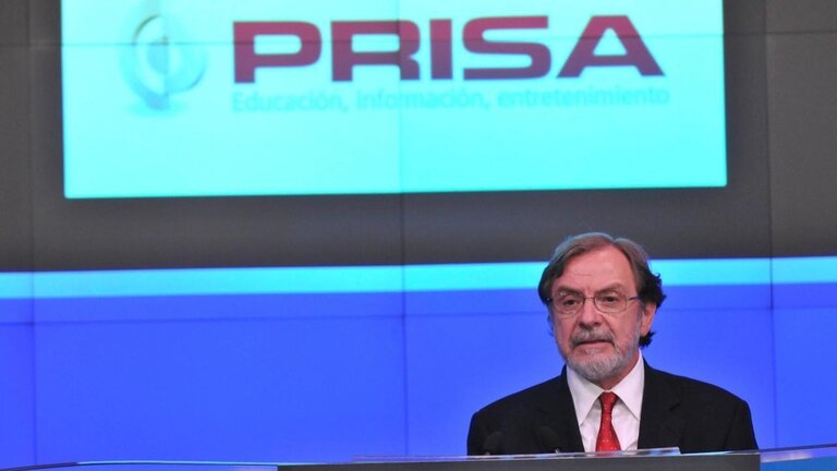 Juan Luis Cebri&aacute;n cuando era presidente de Prisa.