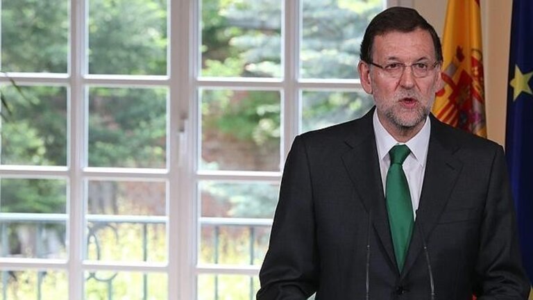 Mariano Rajoy, durante una comparecencia en La Moncloa.