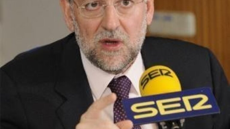 Rajoy, durante una entrevista en la SER.