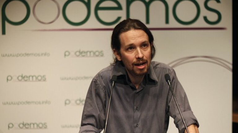 Pablo Iglesias en un acto de Podemos.