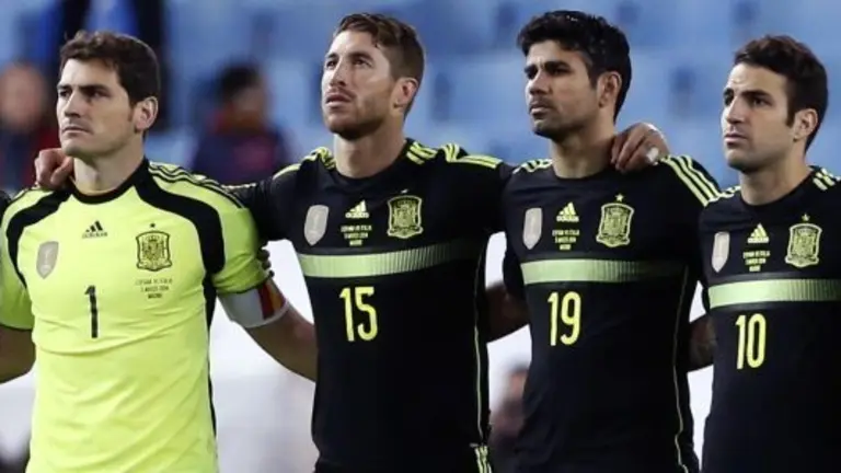 Los jugadores de la Selección Española.