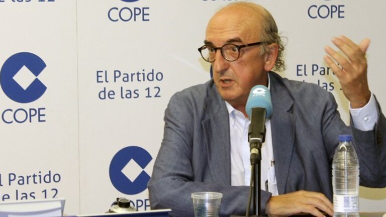 Jaume Roures durante una entrevista en COPE.