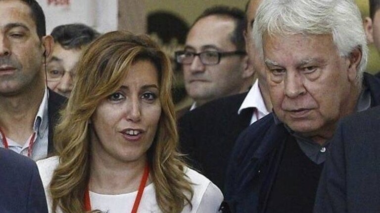 Susana D&iacute;az y Felipe Gonz&aacute;lez.