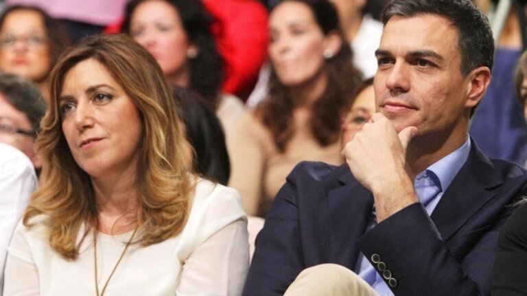 Susana D&iacute;az y Pedro S&aacute;nchez.