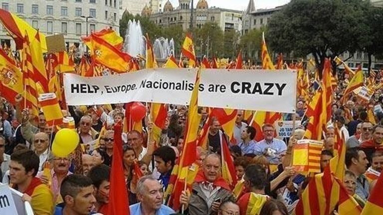 Manifestaci&oacute;n de Sociedad Civil Catalana.