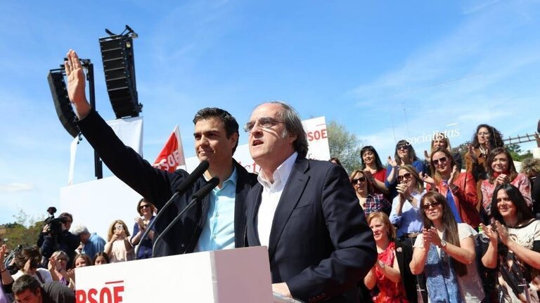 Pedro S&aacute;nchez y &Aacute;ngel Gabilondo.