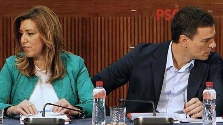 Susana D&iacute;az y Pedro S&aacute;nchez.