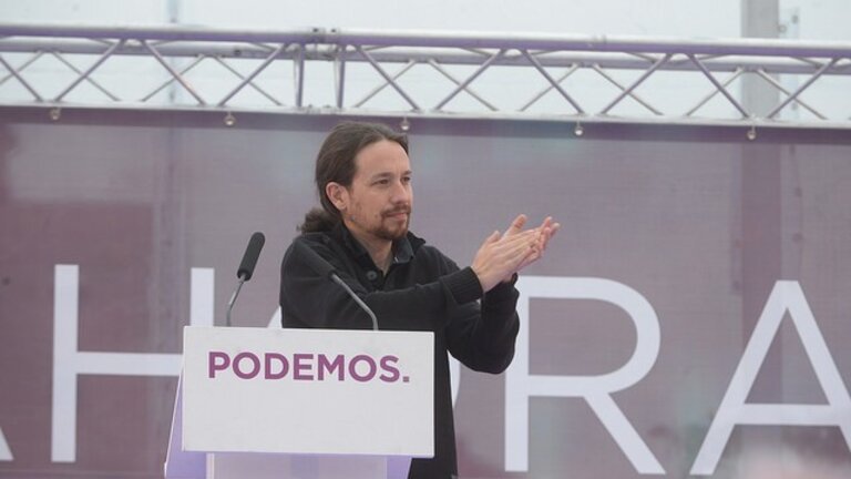Pablo Iglesias, l&iacute;der de Podemos.