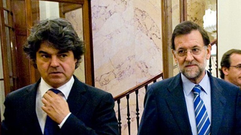 Jorge Moragas y Mariano Rajoy.