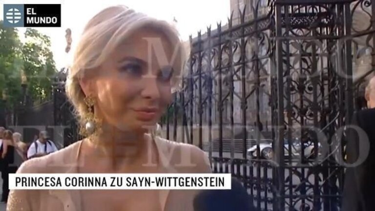 Corinna en la entrevista con Telecinco.