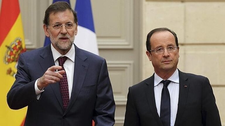 Mariano Rajoy y Fran&ccedil;ois Hollande.