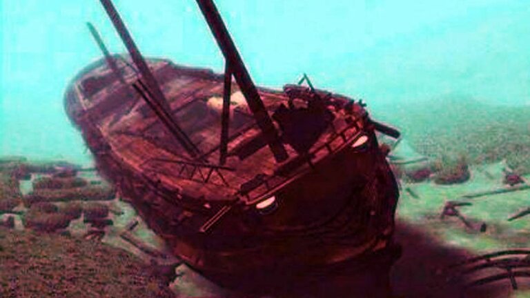 El barco San Jos&eacute;, hundido en el Caribe.