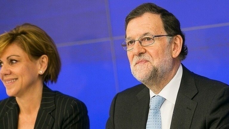 Mariano Rajoy y Mar&iacute;a Dolores de Cospedal.