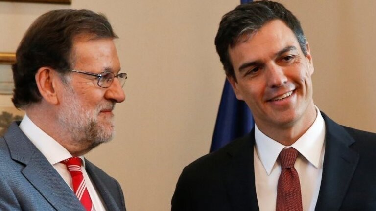 Mariano Rajoy y Pedro S&aacute;nchez.