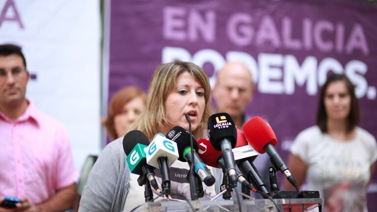 Carmen Santos, secretaria general de Podemos Galicia. 