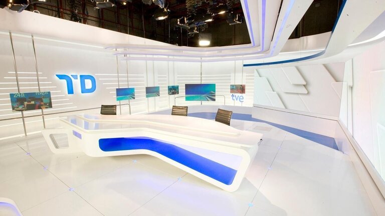 Plat&oacute; del telediario de TVE.