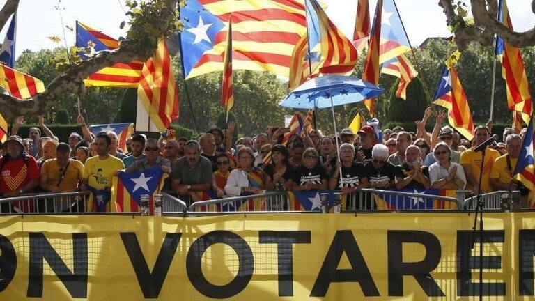Manifestaci&oacute;n independentista del 9-N de 2014.