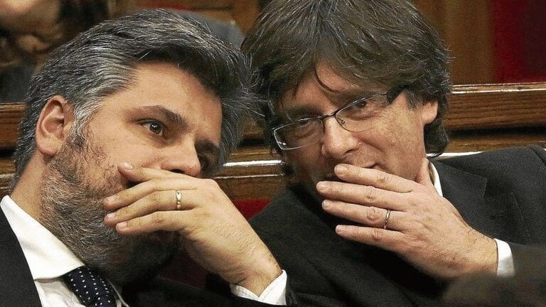 Albert Batet y Carles Puigdemont.