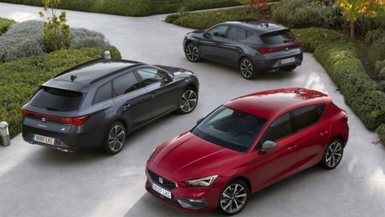 Imagen de varios modelos de la compa&ntilde;&iacute;a SEAT
